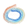 Transparent Painted Glass Beads Strands DGLA-A034-T1mm-A13-5
