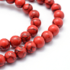 Synthetic Howlite Bead Strand G-E439-10mm-01-3