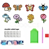 8Pcs Insects & Plants DIY Diamond Sticker Kits PW-WG74ECF-01-3