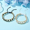 2Pcs 2 Colors Glass Seed Braided Bead Bracelets BJEW-JB10360-2