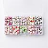 1 Box Ten Color Handmade Printed Porcelain Beads PORC-X0003-01-1
