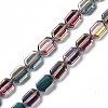 Electroplate Glass Beads Strands EGLA-L042-HR01-1