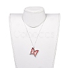 Glass Dangle Earring & Pendant Necklace Jewelry Sets SJEW-JS01076-02-7