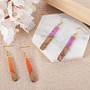 DIY Rectangle & Teardrop Dangle Earrings Making Kit DIY-TA0008-94-19