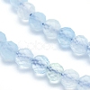 Natural Aquamarine Beads Strands G-D0003-E85-4MM-3