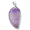 Natural Amethyst Pendants G-E339-02E-3