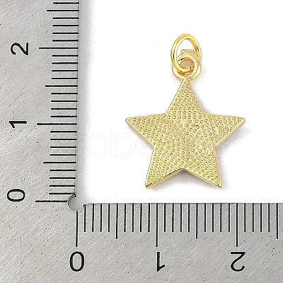 Brass Enamel Pendants KK-B114-11G-1