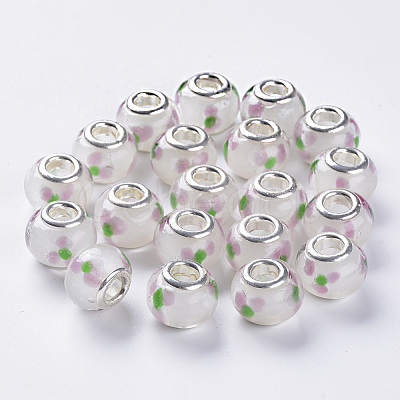 Handmade Lampwork European Beads LAMP-S193-009E-1