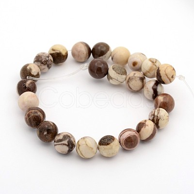 Natural Australian Agate Round Bead Strands X-G-M272-02-6mm-1