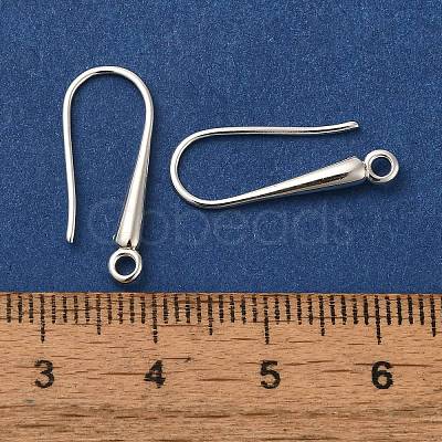 Brass Earring Hooks KK-H502-15S-1