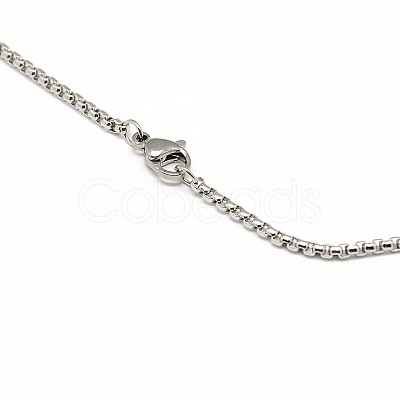 Tarnish Resistant 304 Stainless Steel Venetian Chain Necklace Making STAS-A028-N032P-1