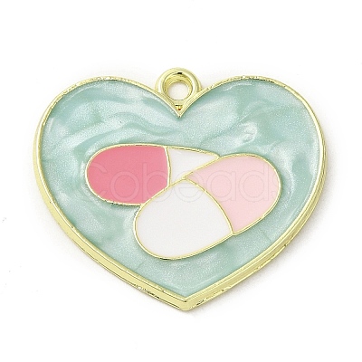 Medical Theme Alloy Enamel Pendants ENAM-U000-02B-01-1