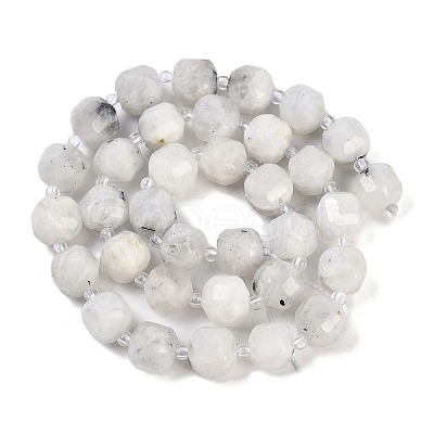 Natural Rainbow Moonstone Beads Strands G-B125-O10-01-1