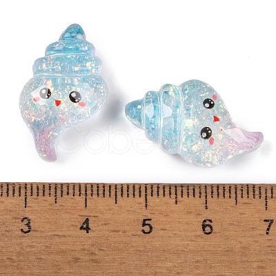 Transparent Epoxy Resin Decoden Cabochons CRES-P035-10E-1