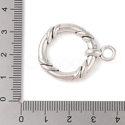 Tibetan Style Alloy Tggle Clasps FIND-C060-055A-AS-1