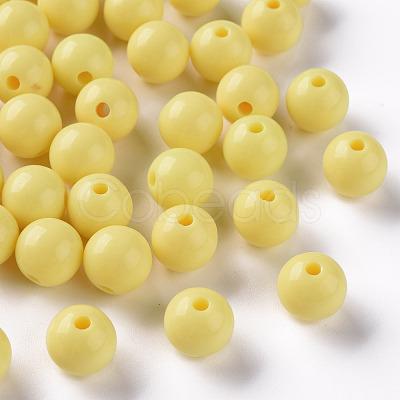 Opaque Acrylic Beads MACR-S370-C10mm-A10-1