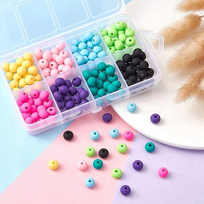 176Pcs 8 Colors Handmade Polymer Clay Beads CLAY-YW0001-81-1