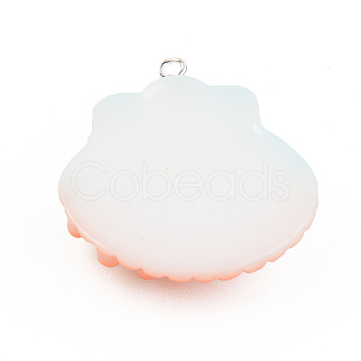 Opaque Resin Pendants X-RESI-S356-059B-03-1