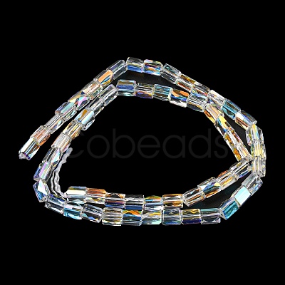 Electroplate Glass Beads Strands EGLA-C003-01-1