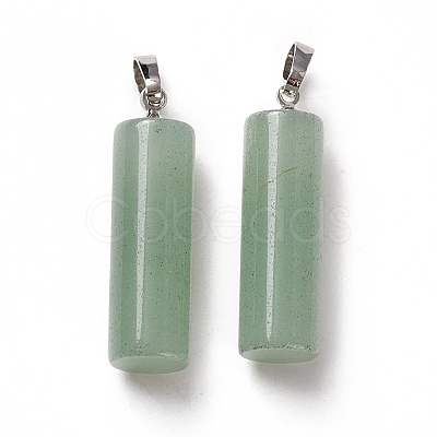 Natural Green Aventurine Pendants G-E135-02P-02-1