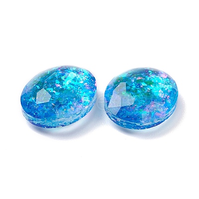 Resin Imitation Opal Cabochons RESI-E042-01B-1