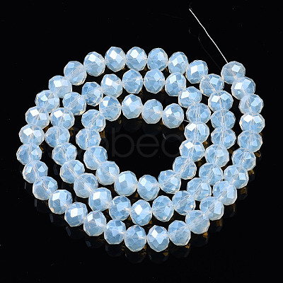 Electroplate Glass Beads Strands EGLA-A044-J1mm-A06-1