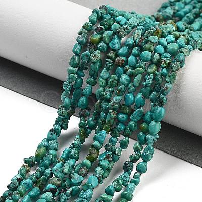 Natural HuBei Turquoise Beads Strands G-B089-B01-01-1