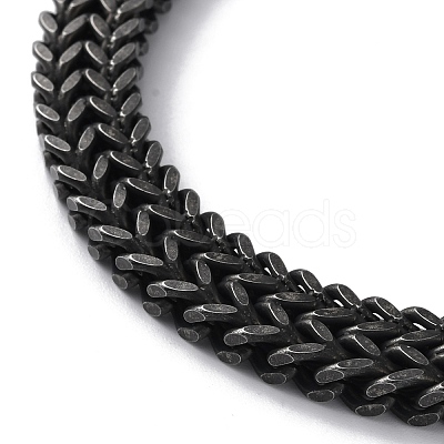 Ion Plating(IP) 304 Stainless Steel Wheat Chain Necklaces NJEW-P288-09AS-1