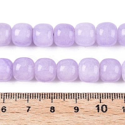 Dyed Natural White Jade Beads Strands G-T138-S18-1