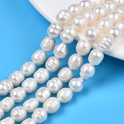 Natural Cultured Freshwater Pearl Beads Strands PEAR-N012-07C-1