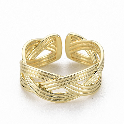 Brass Cuff Rings RJEW-Q164-015-NF-1