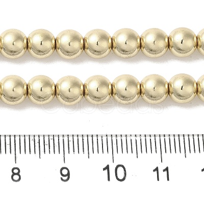 Electroplated Synthetic Non-magnetic Hematite Beads Strands G-I364-C03-G-1