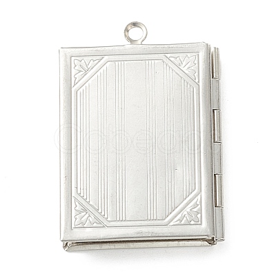 Tarnish Resistant 304 Stainless Steel Diffuser Locket Pendants for Teachers' Day STAS-K236-01P-1