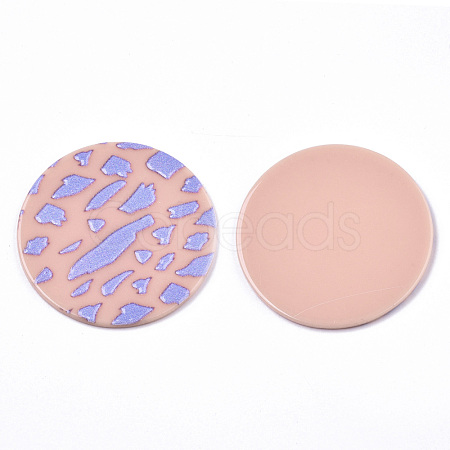 Opaque Printed Acrylic Cabochons MACR-N011-003-A02-1