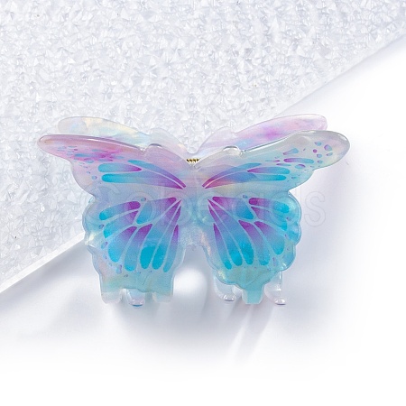 Butterfly PVC Plastic Claw Hair Clips PW-WG74802-01-1