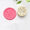 Golden Tone Wax Seal Brass Stamp Heads, for Wax Seal Stamp, Happy Birthday Series, Cake, 24x14mm, Hole: 7mm