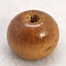 Natural Wood Beads, Round, Dyed, Saddle Brown, 16x18mm, Hole: 4mm, about 600pcs/1000g