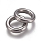 Tarnish Resistant 304 Stainless Steel Linking Ring, Ring, Stainless Steel Color, 10x2.5mm, Inner Diameter: 6mm