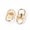 Alloy Double Eye Swivel Clasps, Light Gold, 19x9x6mm