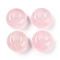 Resin European Beads with Glitter Powder, Large Hole Beads, Rondelle, Pink, 13.5x7.5mm, Hole: 5mm