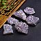 Electroplate Natural Drusy Amethyst Display Decorations, Raw Amethyst Cluster, Nuggets, 20mm