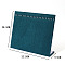 Velvet Necklace Display Stands, Jewelry Display Rack, L-Shaped, Rectangle, Teal, 9.5x32.5x28.5cm