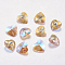 Faceted Glass Rhinestone Charms, Imitation Austrian Crystal, Heart, Light Rose, 12x12x6mm, Hole: 1.2mm