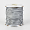 Eco-Friendly Korean Waxed Polyester Cord, Light Grey, 0.8mm, about 174.97 yards(160m)/roll