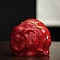 Elephant Ceramic Incense Burners Holder, Aromatherapy Furnace Home Decor, Red, 85x65x100mm