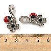 Rack Plating Alloy Enamel Ladybird European Dangle Charms FIND-B034-03P-01-3