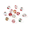 Kissitty 20Pcs 10 Style Transparent Glass Enamel Beads GLAA-KS0001-08-3