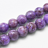 Natural Marble Beads Strands G-K211-10mm-G-1