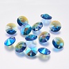 Faceted Glass Rhinestone Charms RGLA-F049-8mm-206PS-1