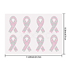 Breast Cancer Awareness Bibbon Glass Hotfix Rhinestone DIY-WH0303-092-2